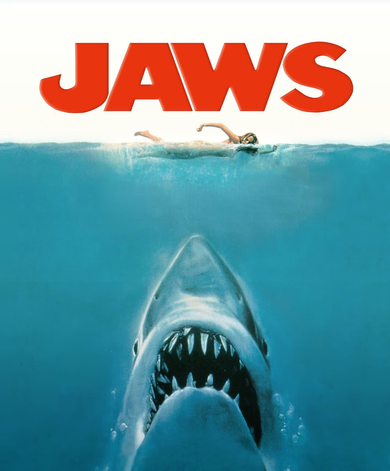 Jaws (1975) - En la costa de un pequeño pueblo del Este de los Estados Unidos, un enorme tiburón ataca a varias personas. Por temor a los nefastos efectos que este hecho podría tener sobre el negocio turístico, el alcalde se niega a cerrar las playas y a difundir la noticia.
<br>
