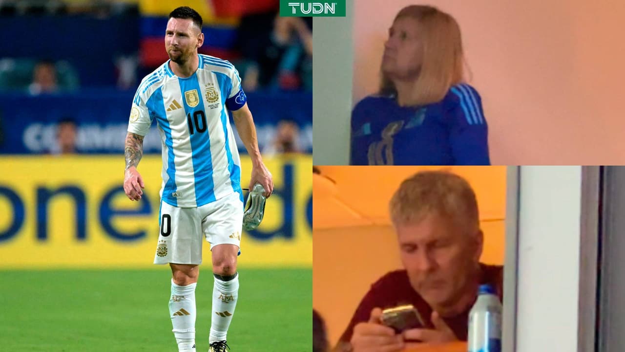 ¡Imágenes exclusivas! Así reaccionaron los papás de Messi ante su lesión