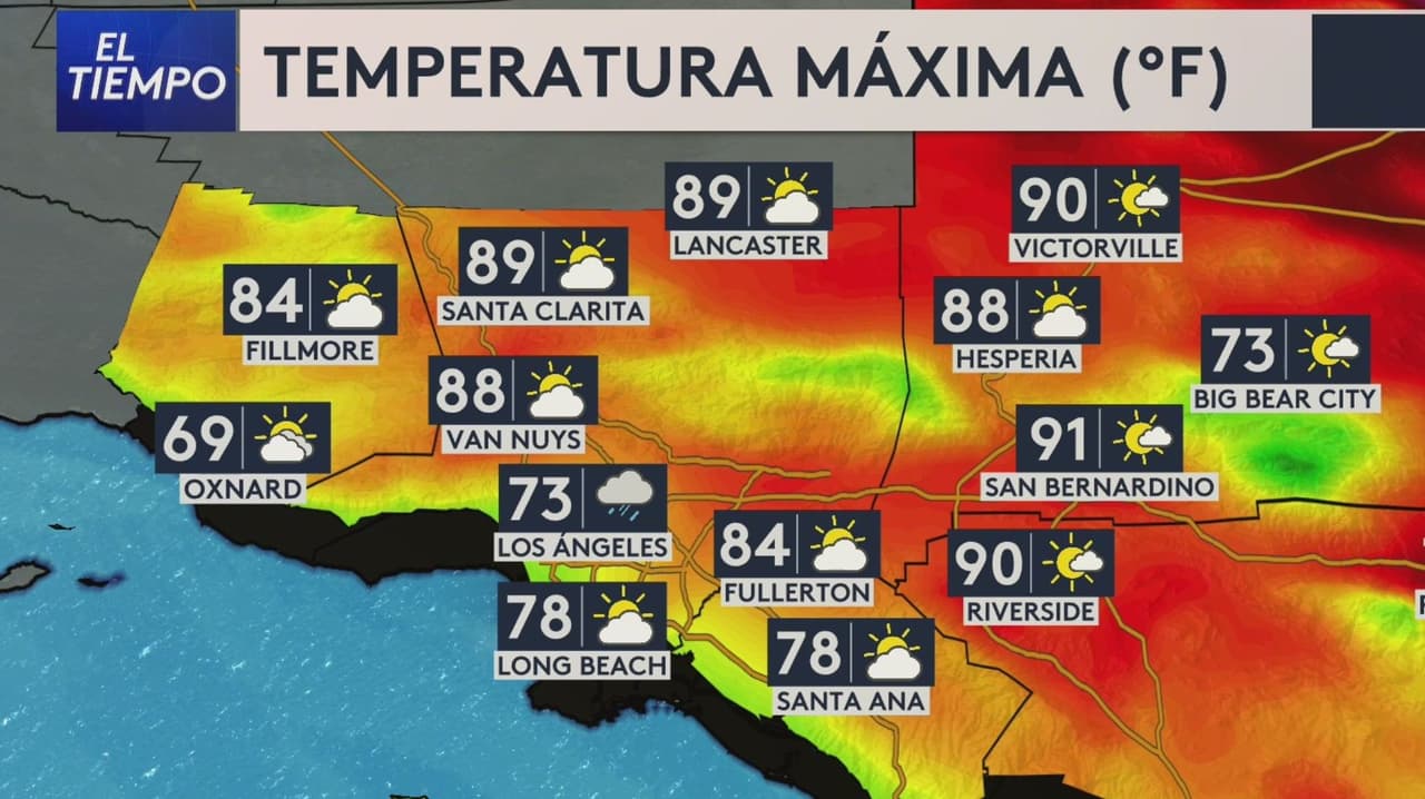 Pronóstico del tiempo hoy en Los Ángeles: temperaturas en aumento; el termómetro alcanzará 85 °F