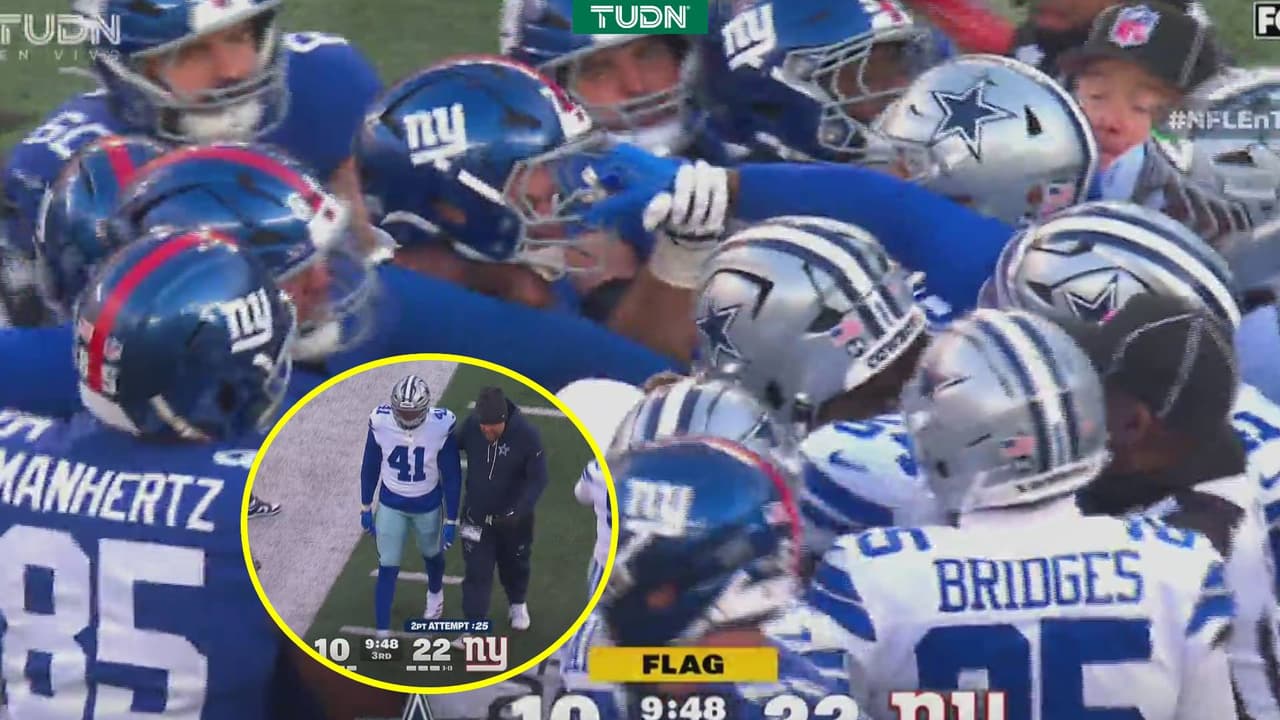 ¡Touchdown, pelea, expulsión y conversión de Giants a Cowboys!