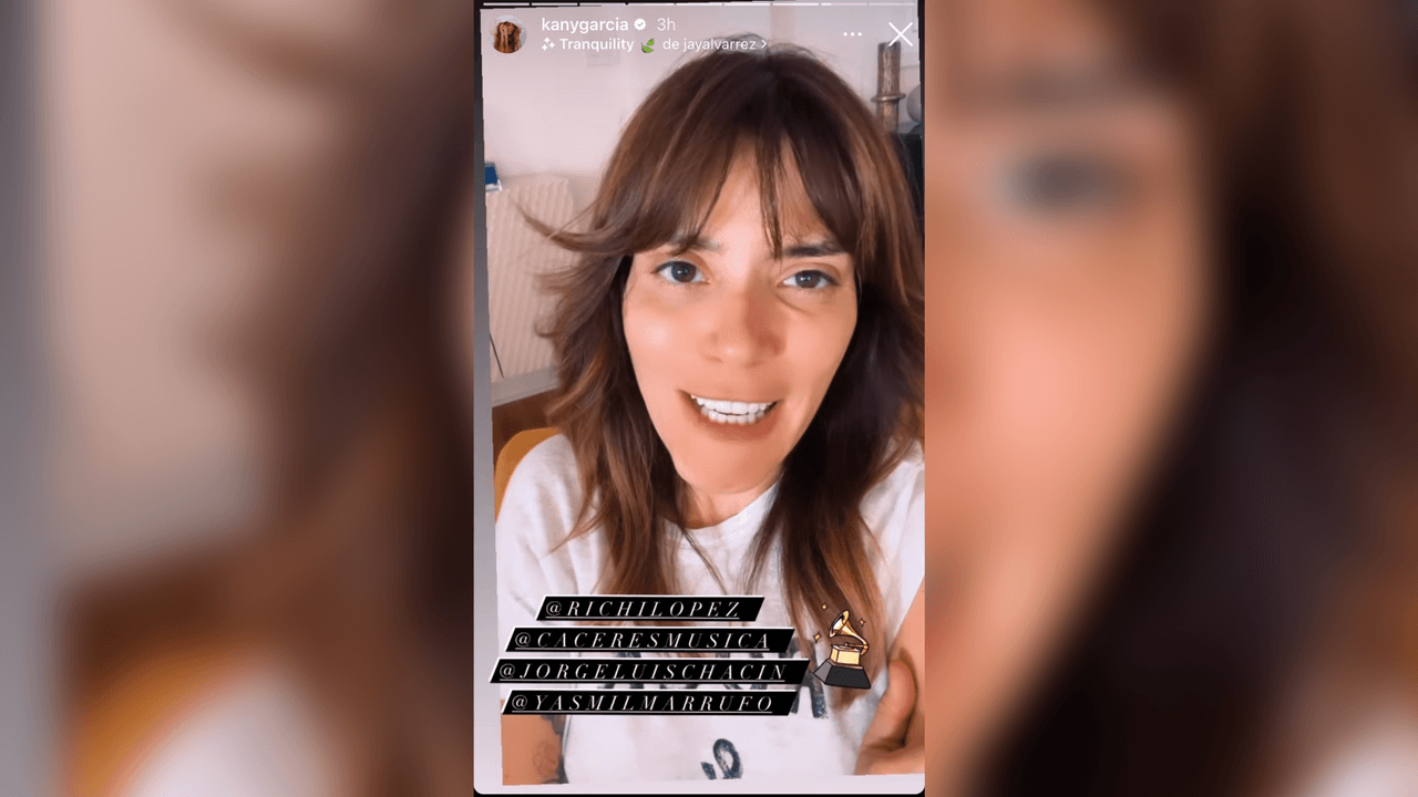 <a href="https://www.univision.com/musica/kany-garcia-el-amor-que-merecemos-de-gira-por-eeuu-y-latinoamerica" target="_blank">Kany García</a> etiquetó en su historia de Instagram a todos los que hicieron posible el álbum con el que está nominada a 
<b>Mejor Álbum Vocal Pop y a Mejor Canción Tropical.</b>