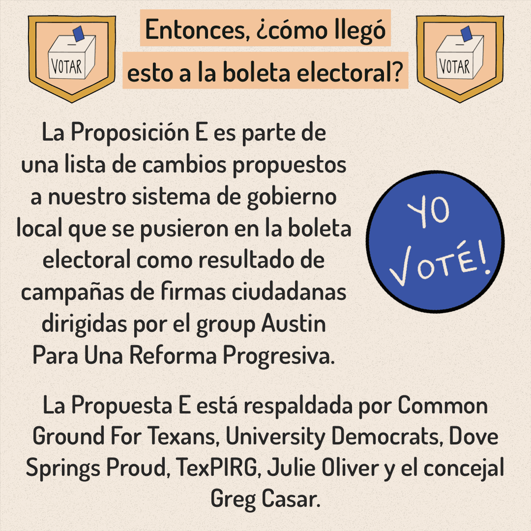 Puedes votar desde ahora hasta el 4 de mayo. Aquí hay información sobre la Propuesta E para ayudarlo a tomar una decisión más informada al votar.