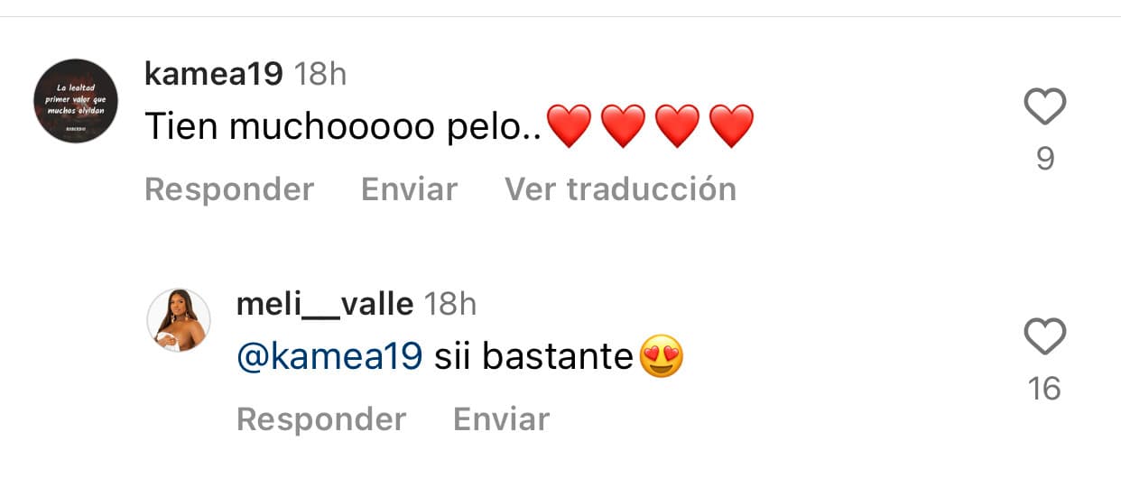 La madre de la niña no contestó esas opiniones, pero sí algunos mensajes como este en el que admitió que la bebé tiene "mucho pelo".