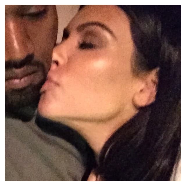 Las fotos más románticas de Kim y Kanye en Instagram.