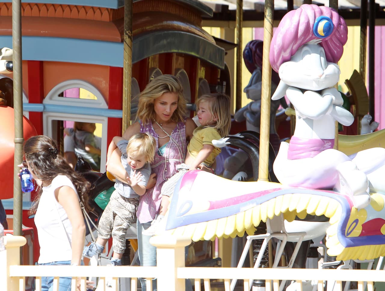 La actriz se las arregló sola para cuidar de sus retoños.