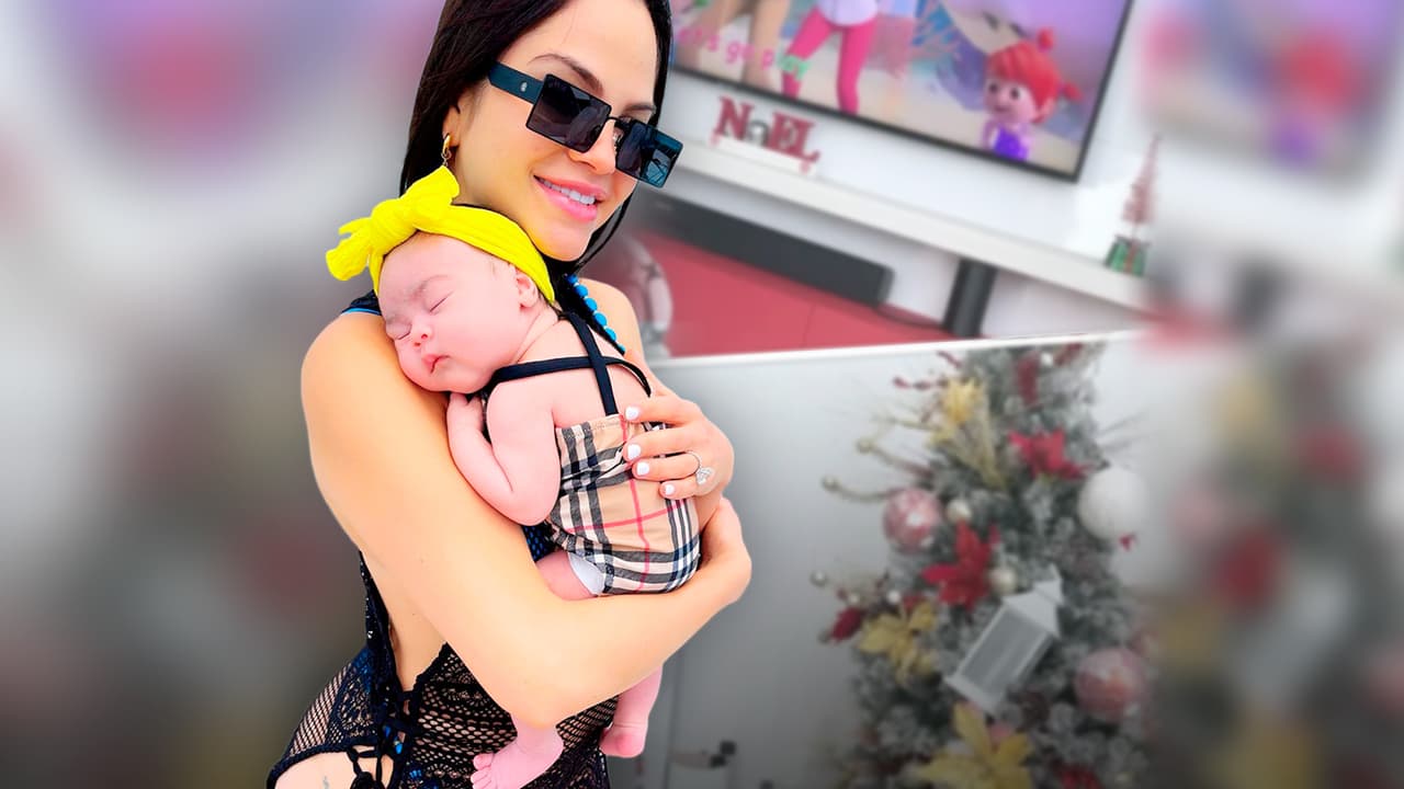 Es verano, tiene un mes y la hija de Natti Natasha ya vive su primera Navidad