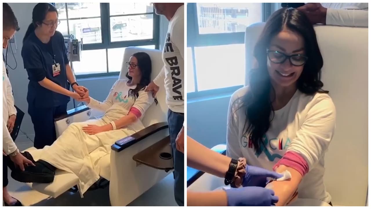 Torres acompañó el video con un texto en el que habló de la importancia de este día para ella y su familia: "Orando y suplicando, ahora de rodillas, para que en marzo, cuando tenga todos mis exámenes (MRI, Citi, Pet), salga todo negativo", escribió.