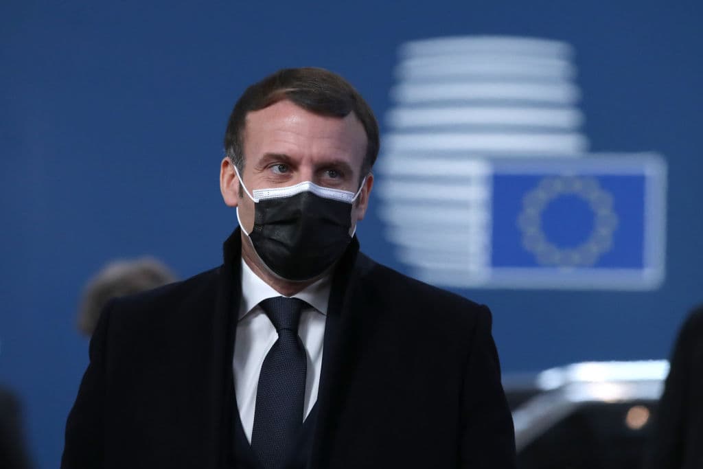 El presidente de Francia Emmanuel Macron durante una cumbre de la Unión Europea hace una semana en Bruselas.