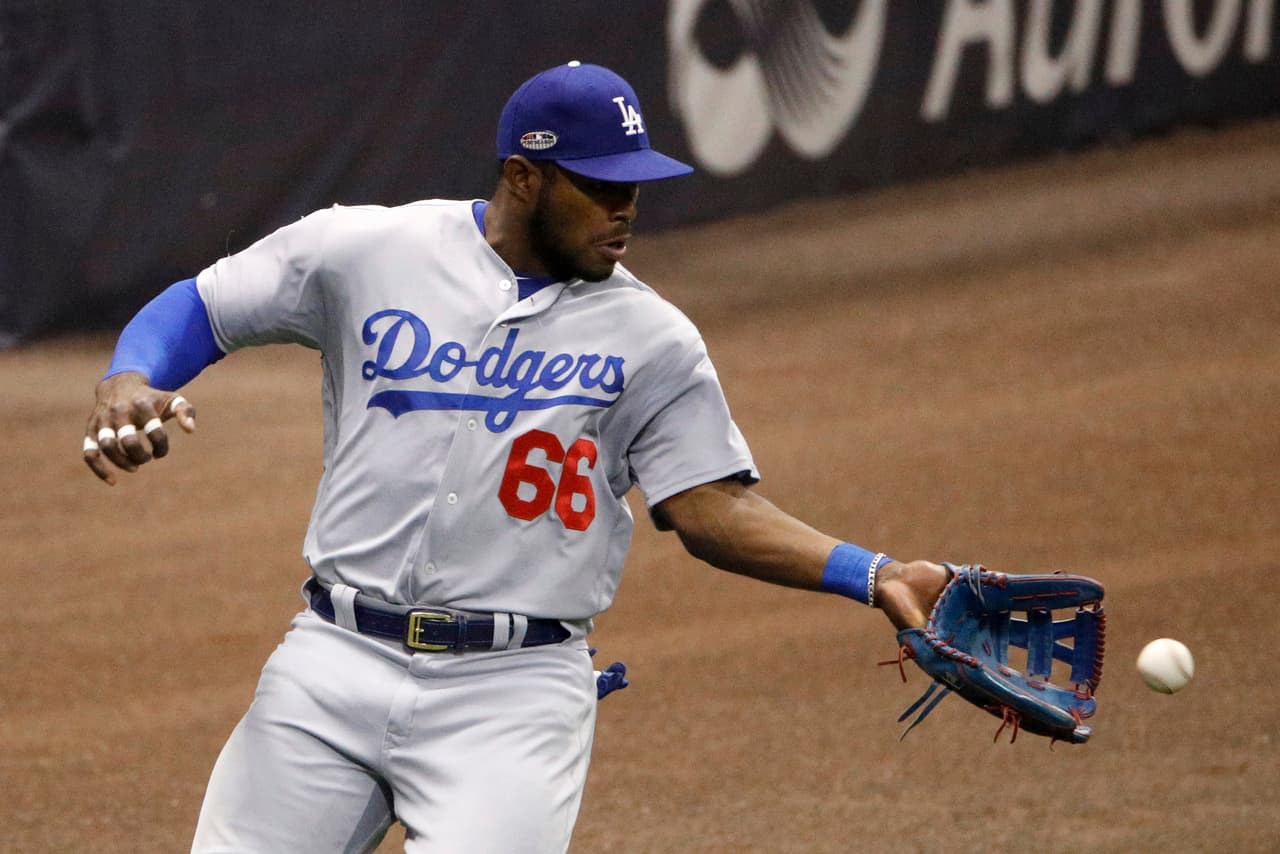 <b>Yasiel Puig, jardinero derecho, Cuba</b>. Pelotero de altibajos, mejor con el madero que con el guante, picoso, polémico. En 2018 promedió .267 de bateo, con 23 jonrones, 63 empujadas y .820 de OPS.