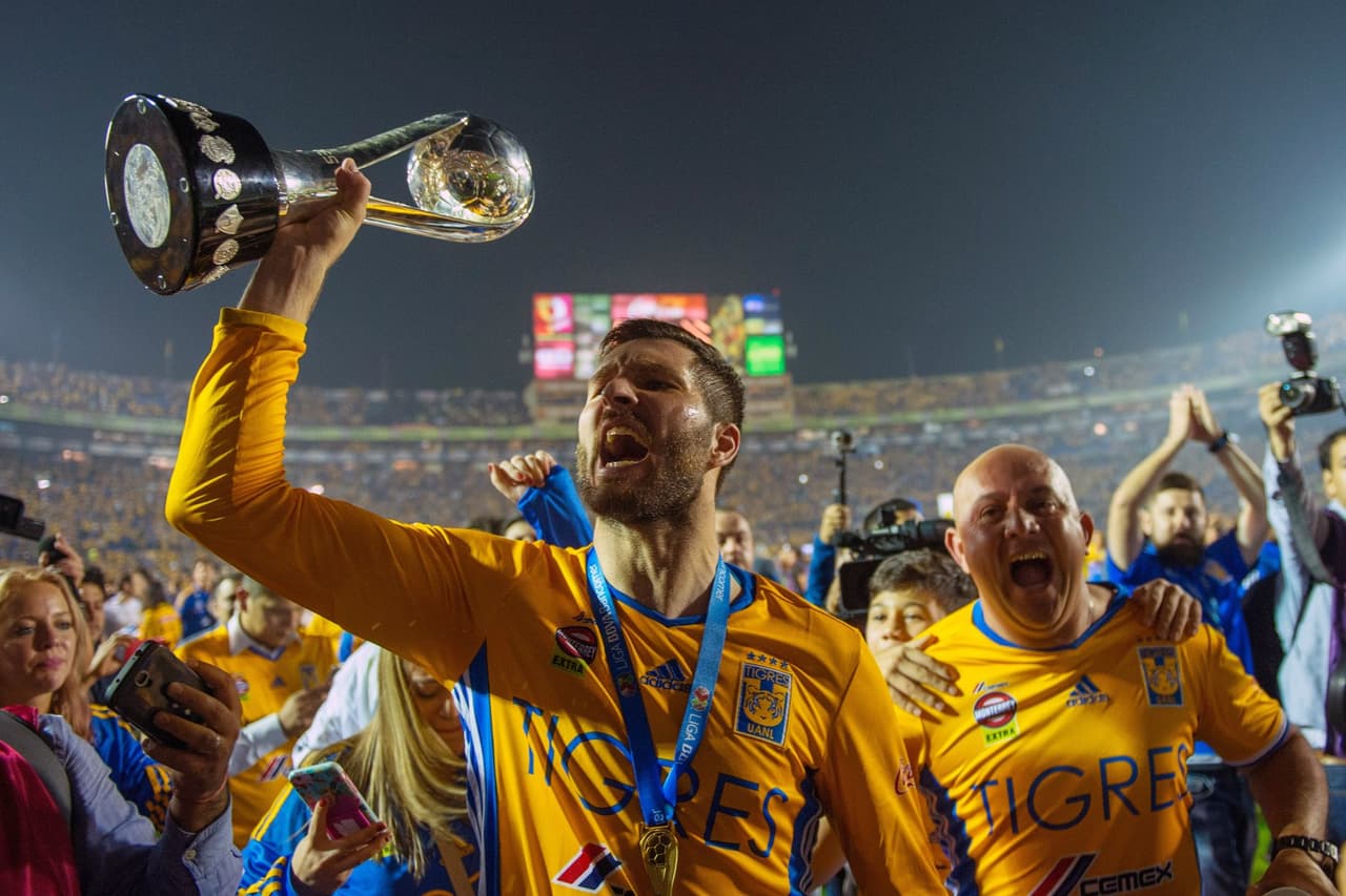 ¿Cuántos títulos de Liga tiene André Pierre Gignac en Tigres?