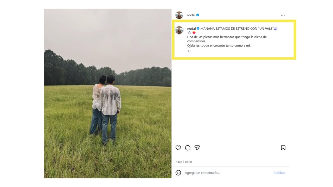 'Un Vals' estaría inspirada en su matrimonio con Ángela Aguilar.