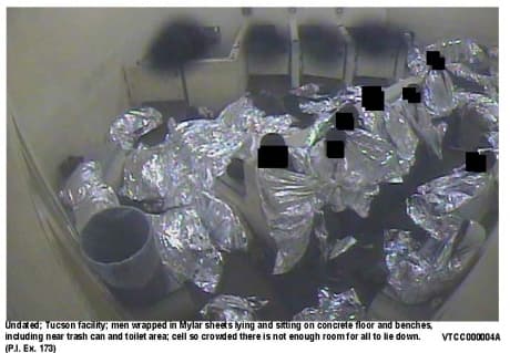 Celdas de la Patrulla Fronteriza donde son detenidos los inmigrantes que cruzan la frontera