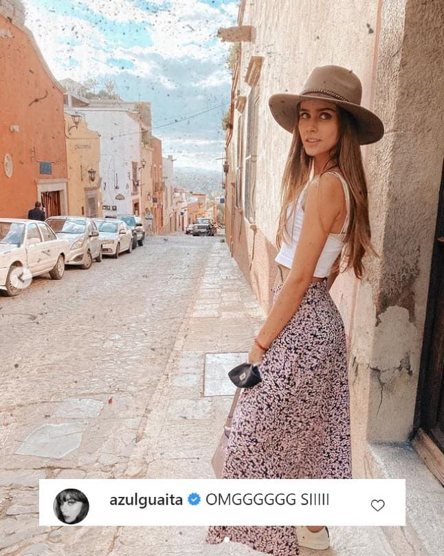 <b>Azul Guaita</b>, quien fue sobrina de Gabriel en la telenovela 'Soltero con hijas' y compañera de Irina, también comentó la publicación.
