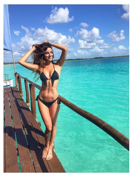 Esta sexy española tenía 26 años en ese entonces, ella participó en el programa 
<i>La bendita primavera</i>.