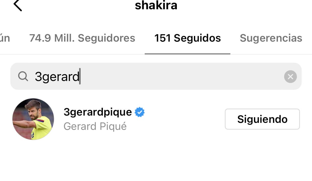 <b>Shakira también lo seguía</b> aún. Pero el silencio del español en las anteriores tres publicaciones han signficado para algunos fans una muestra de que algo sucedía entre ellos desde tiempo atrás.