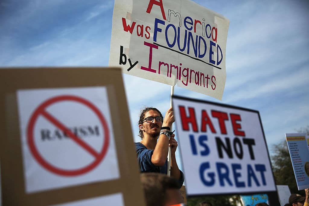 Protesta contra Trump en Orlando