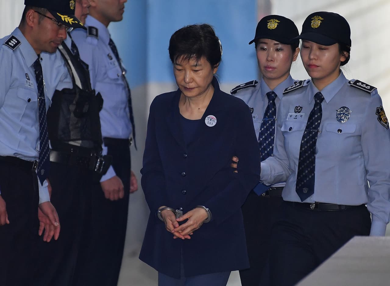 La expresidenta de Corea del Sur, Park Geun-hye, en mayo de 2017.