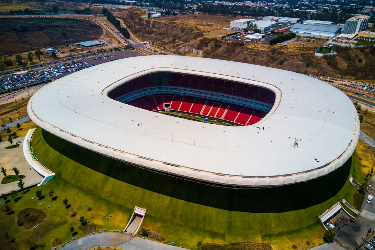 El Estadio Chivas, casa del campeón de la Liga MX, puede albergar a casi 50 mil fanáticos y es la segunda sede mexicana.