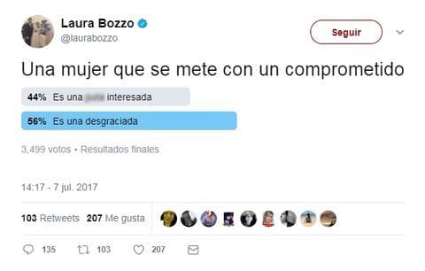 Laura Bozzo también aprovechó Twitter para ir poco a poco sacando su enojo, luego de que el programa peruano diera la exclusiva de que Cristian le había sido infiel con otra mujer.