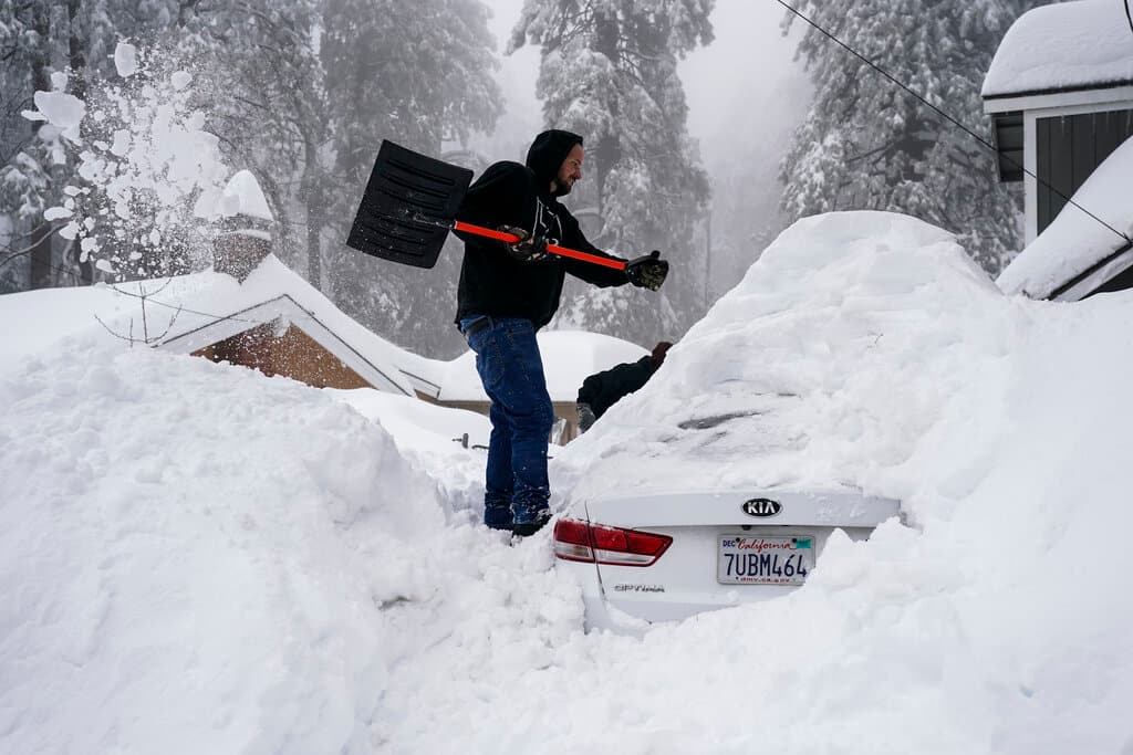 Tras las fuertes nevadas de California y el noreste, el mal tiempo invernal llega también al sur del país