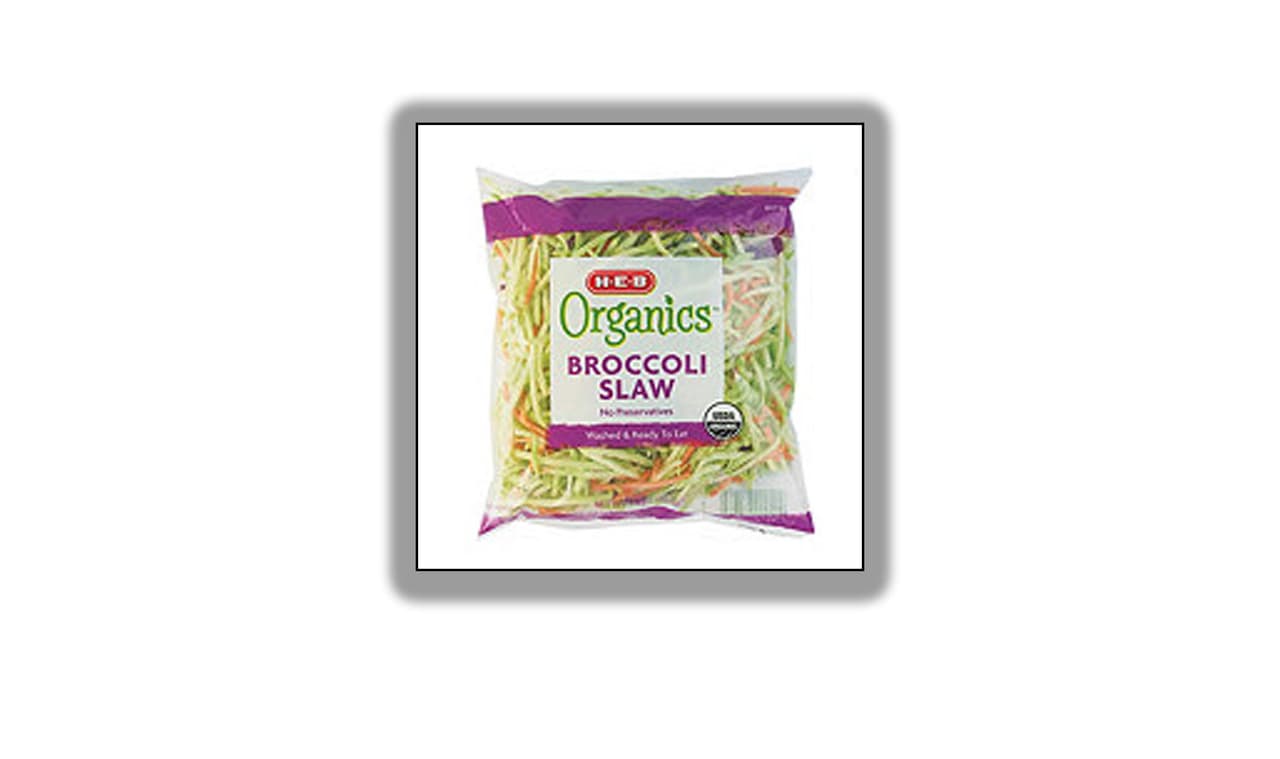 <b>HEB Organic Broccoli Slaw</b>
<br>Fecha de expiración del 11 de octubre de 2019 al 16 de noviembre de 2019.