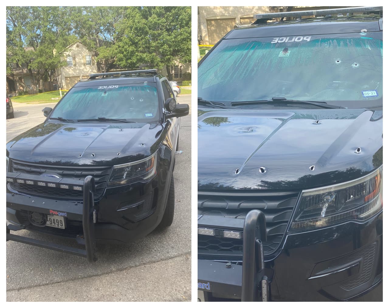 Así quedaron los vehículos de la Policía en tiroteo con hombre atrincherado en Cedar Park