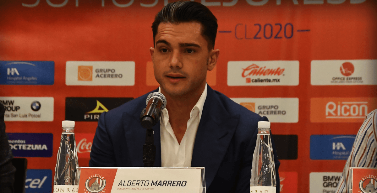 Alberto Marrero, presidente del Atlético San Luis en la Liga BBVA MX competidores del Guard1anes 2020 BBVA MX.
