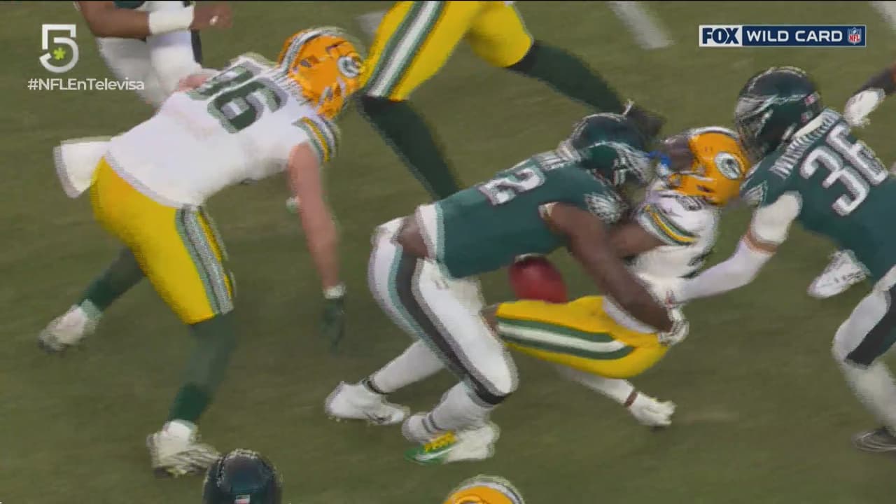 ¡Pérdida de balón y TD de Eagles! Green Bay arrancó mal el partido