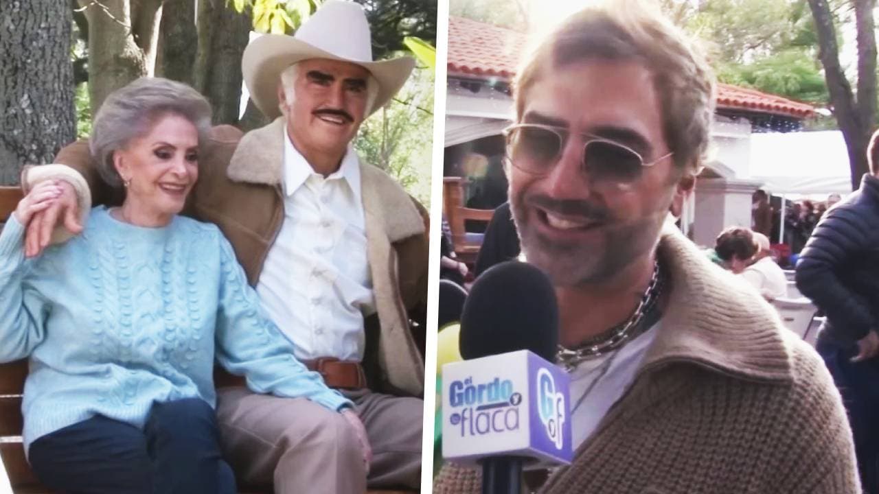 La emotiva reacción de Alejandro Fernández al ver la escultura de Vicente Fernández: “Todavía está aquí”