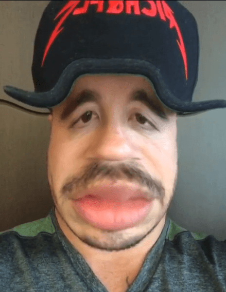 ¿Quién es este de labios carnosos? Es J Balvin, pero con otro de sus divertidos filtros.