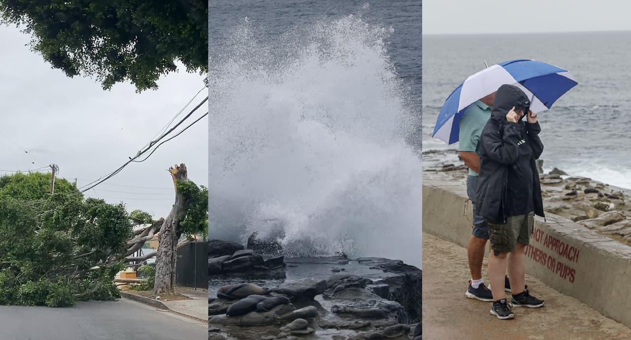 Tormenta tropical Kay toca suelo en California con lluvias y vientos de más de 100 millas por hora