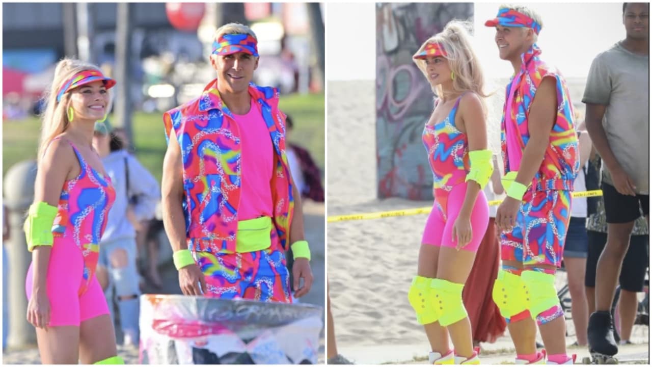 Margot Robbie y Ryan Gosling en 'Barbie'