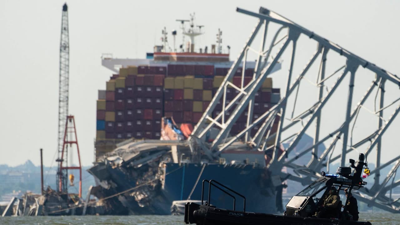 Confirman que carguero Dali tuvo varios apagones antes de estrellarse contra el puente Francis Scott Key