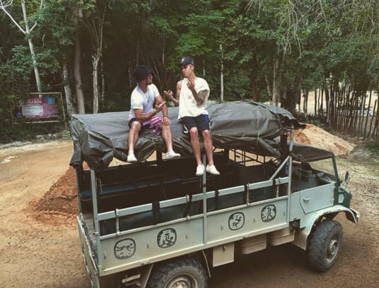 Justin Bieber vacaciona por la Riviera Maya