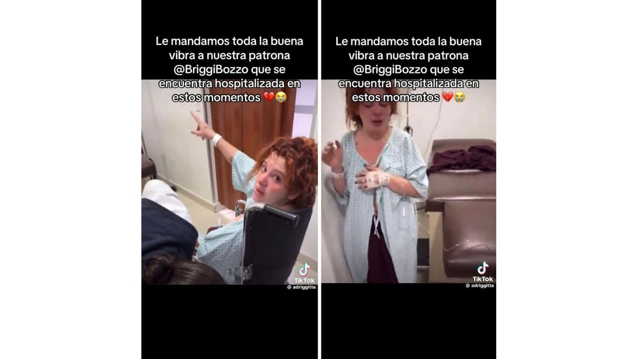 La actriz no pudo contener el llanto ante su hospitalización de emergencia.