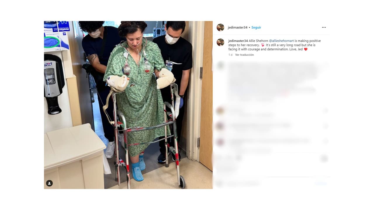 Así va la recuperación de Allie Shehorn.