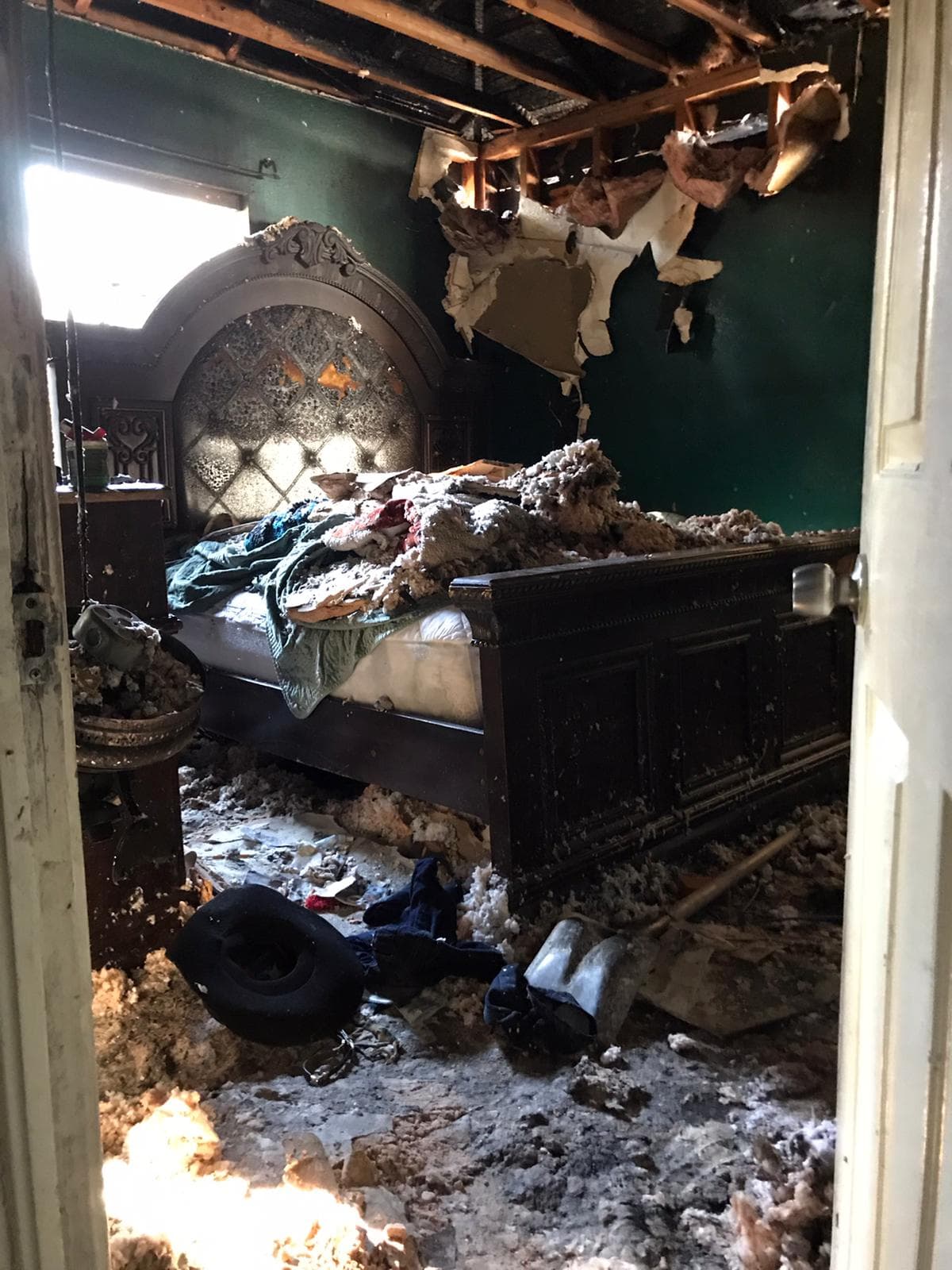 El hogar de la familia Otero quedó totalmente destruido tras el incendio.