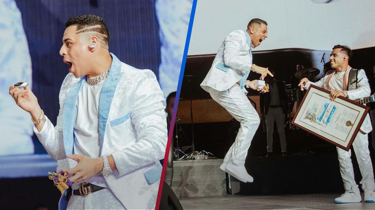 El costoso regalo de cumpleaños que Eduin Caz recibió en pleno concierto