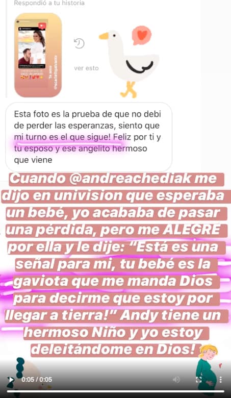 Y fue la misma Michelle Galván quien reveló que detrás de esa alegría que ahora las une, había algo más fuerte. Una historia que quedó guardada en este mensaje del cual habló detenidamente en su entrevista para Despierta América.