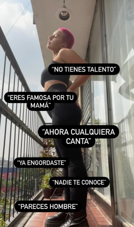 Ella misma ha usado las palabras que recibe en sus videos para demostrar el amor propio que se tiene.