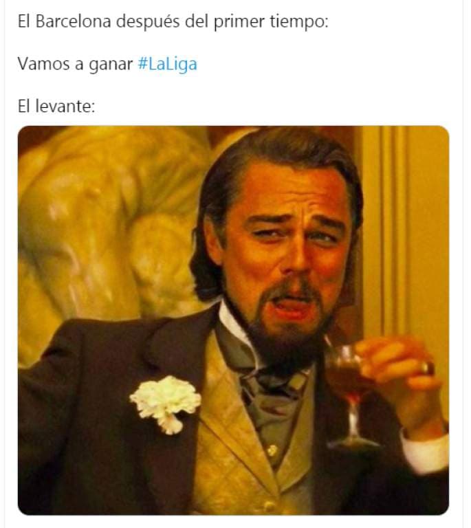 Barcelona deja ir una importante victoria frente al Levante y los memes salen de su cueva para restregárselo en la cara.