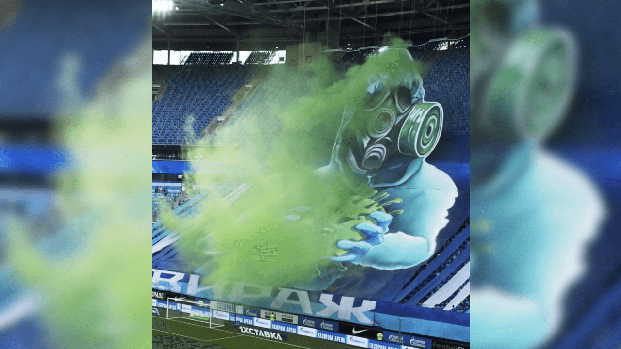 La manta simula que un hombre fue capaz de evencer al virus