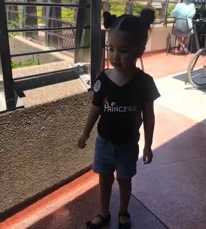 La pequeña es muy fan de Disney y disfrutó mucho su paseo por el parque.