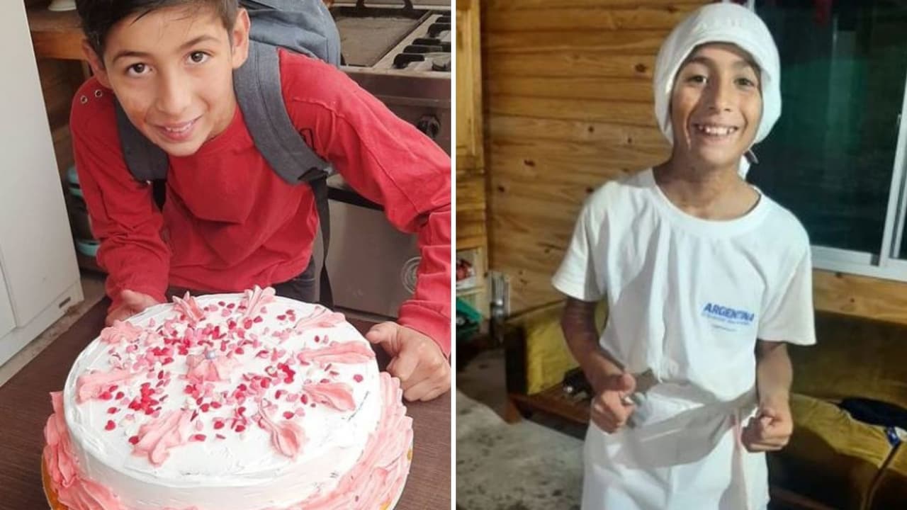 Joaquín Nahuel, el niño pastelero