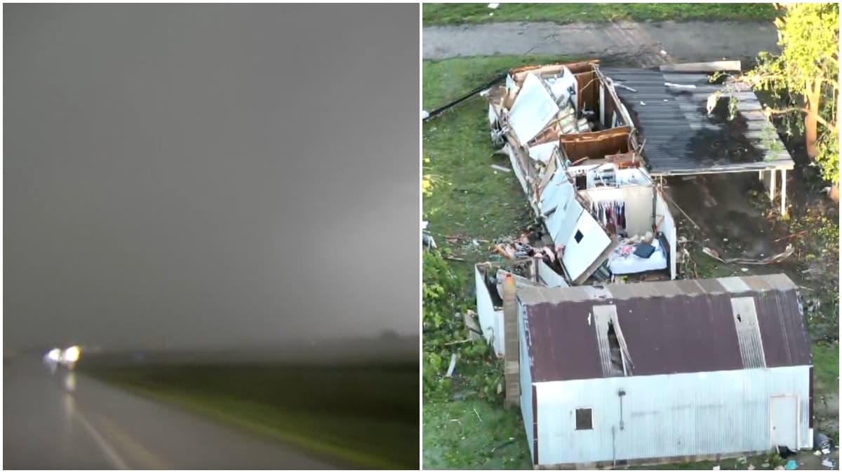 Posible tornado en Illinois deja casas dañadas y carreteras bloqueadas en Germantown