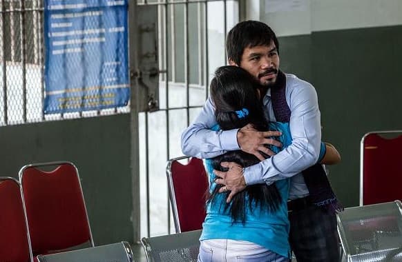 Manny Pacquiao visitó a una muejr condenada a muerte
