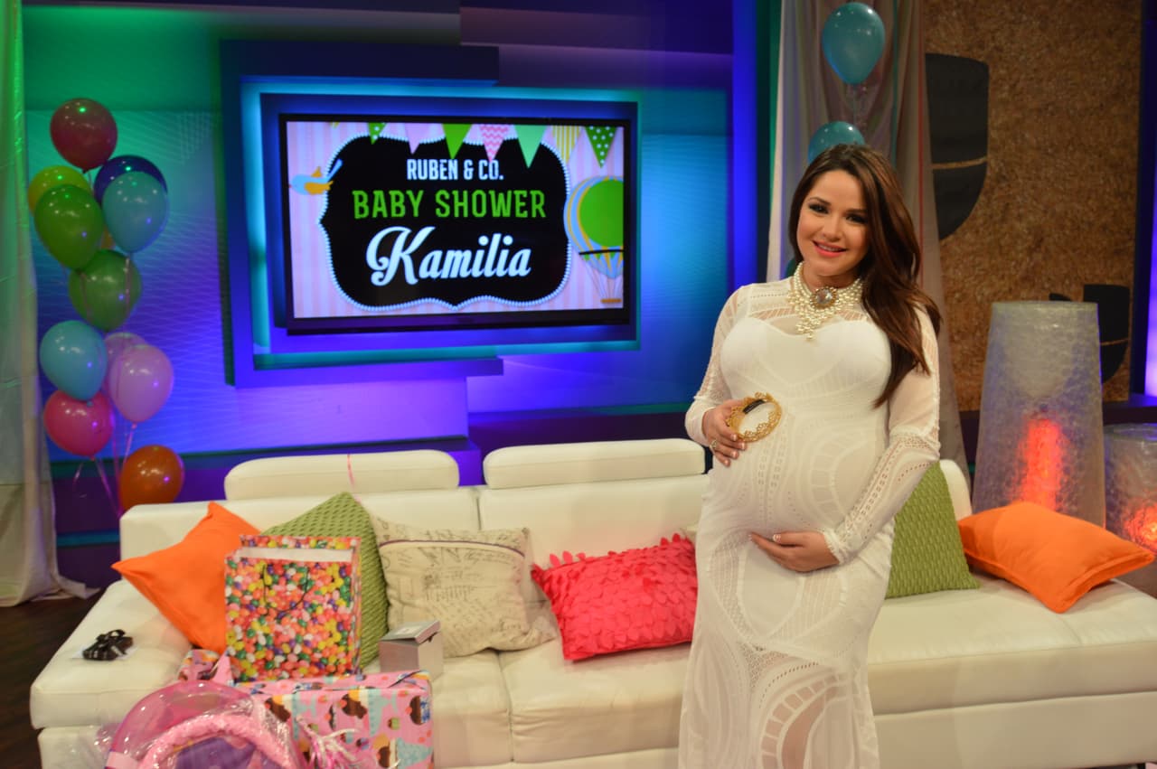 la producción de Rubén & Co agasajó a la futura mamá con muchas sorpresas.