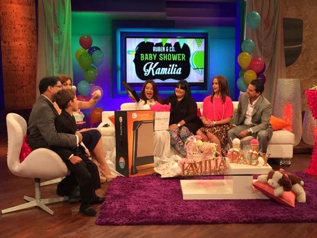 la producción de Rubén & Co agasajó a la futura mamá con muchas sorpresas.