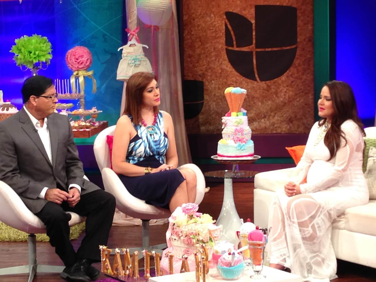 la producción de Rubén & Co agasajó a la futura mamá con muchas sorpresas.