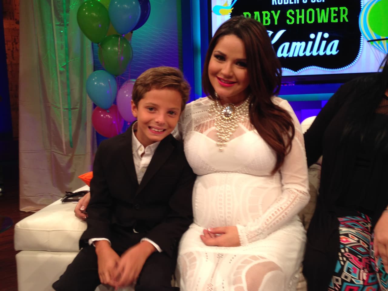 La producción de Rubén & Co agasajó a la futura mamá con muchas sorpresas.